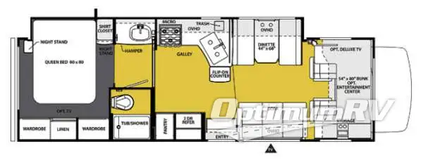 2013 Forest River Sunseeker 3050S Ford RV Floorplan Photo