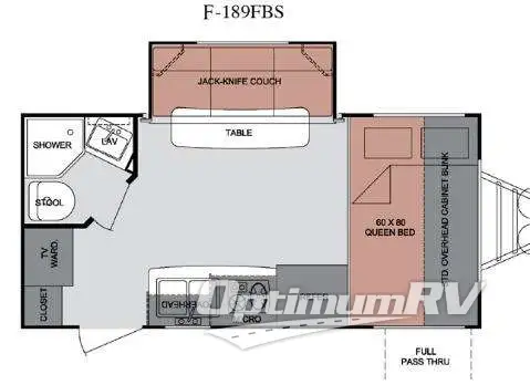 2013 Cruiser Fun Finder F-189FBS RV Floorplan Photo