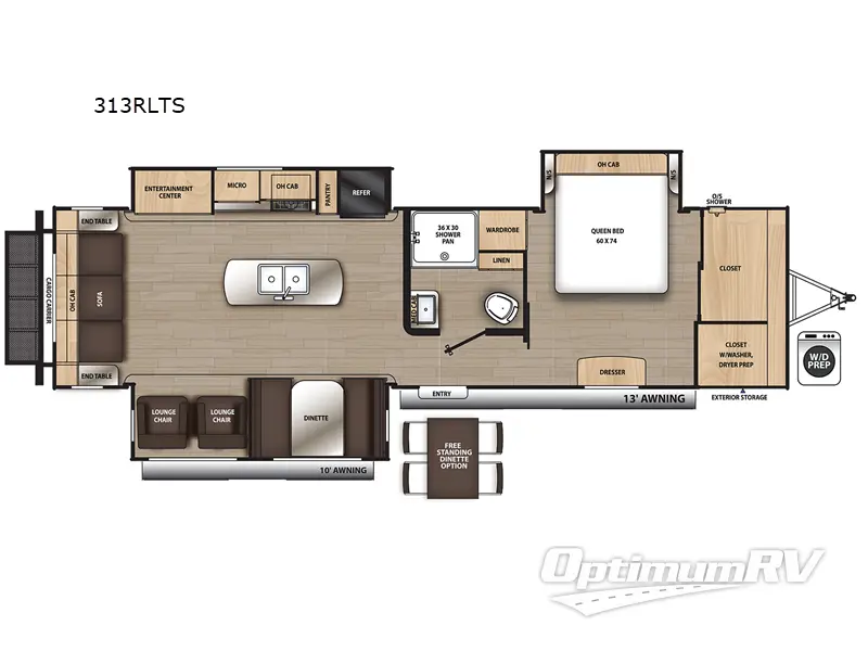 2023 Coachmen Catalina Legacy 313RLTS RV Floorplan Photo