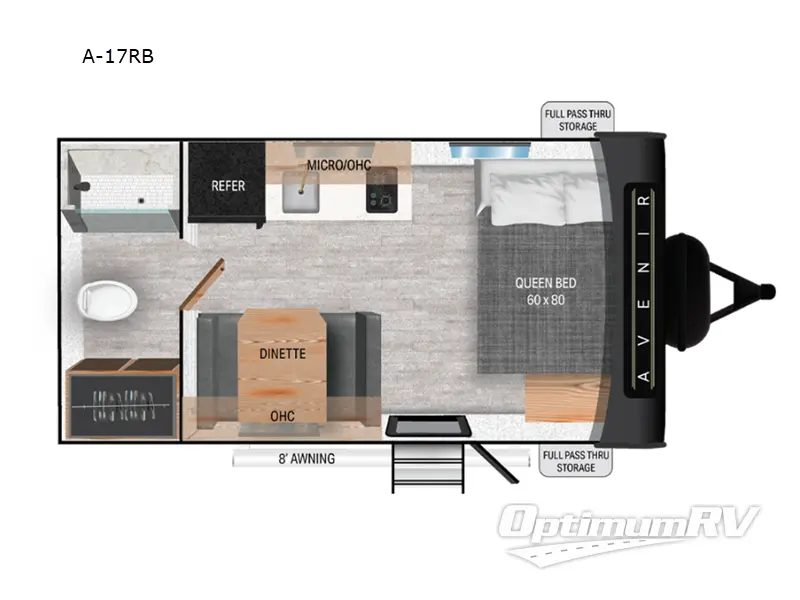 2025 Cruiser Avenir A-17RB RV Floorplan Photo