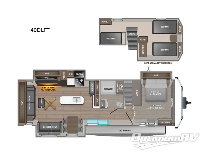 2024 Jayco Jay Flight Bungalow 40DLFT RV Floorplan Photo