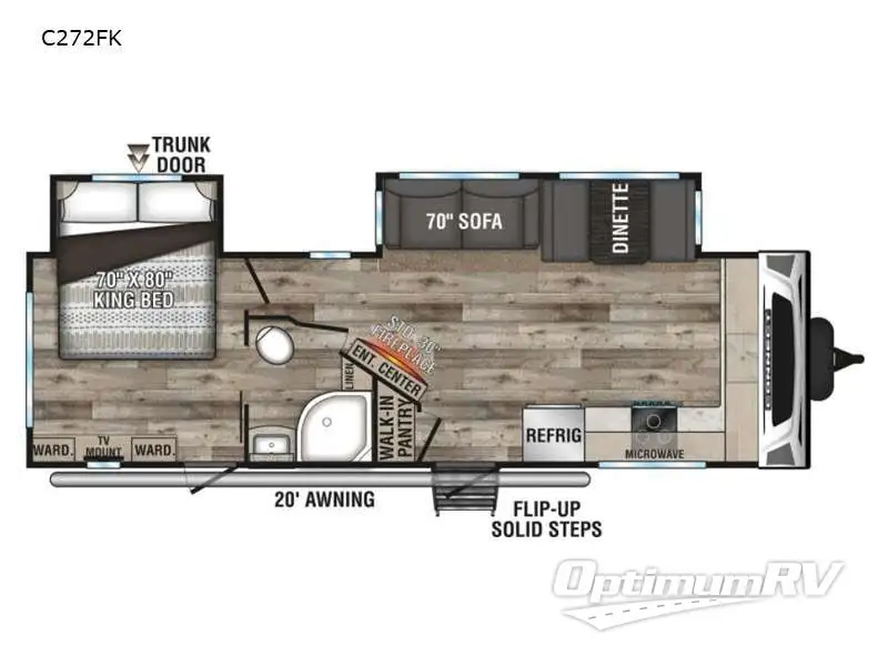 2021 KZ Connect C272FK RV Floorplan Photo