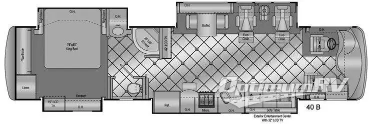 2009 Damon Essence 40B RV Floorplan Photo