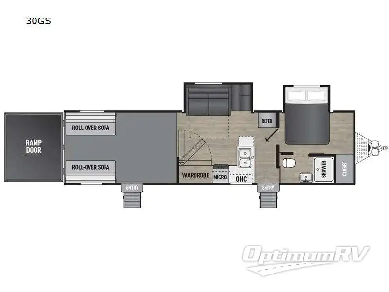 2024 Coachmen Adrenaline 30GS RV Floorplan Photo