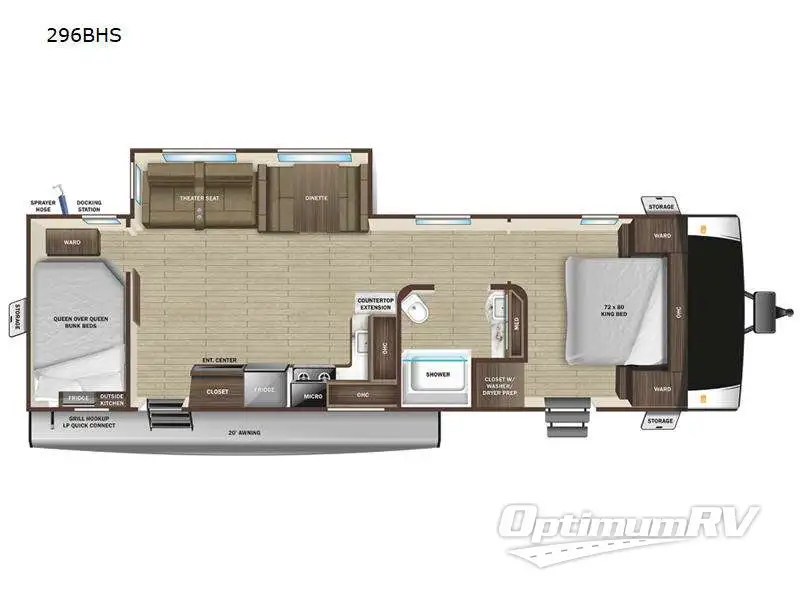 2023 Highland Ridge Open Range Light 296BHS RV Floorplan Photo