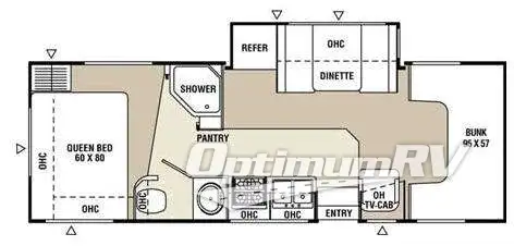 2009 Coachmen Freelander 2600SO RV Floorplan Photo