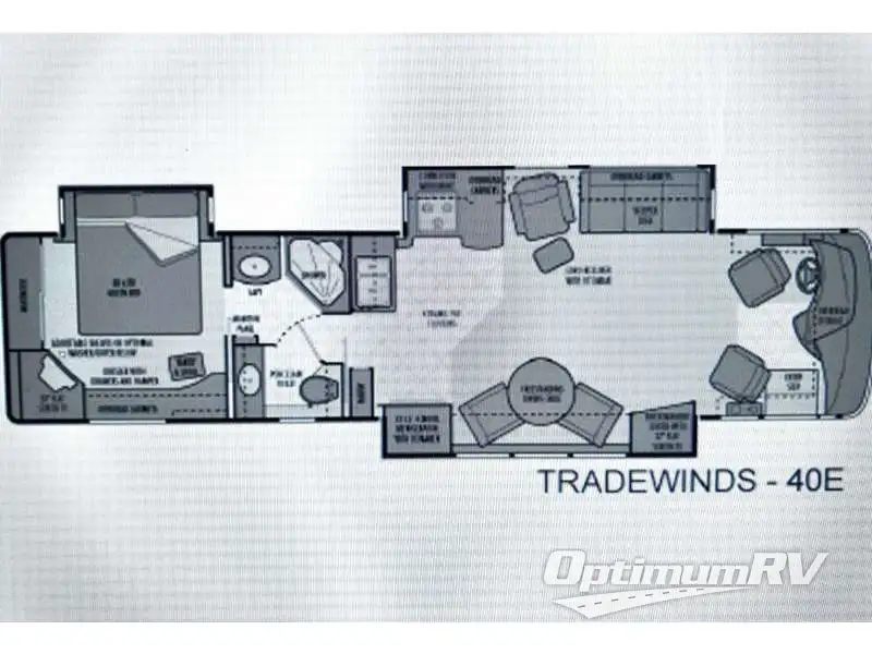 2006 National RV Tradewinds M-40E RV Floorplan Photo