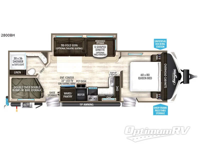 2018 Grand Design Imagine 2800BH RV Floorplan Photo