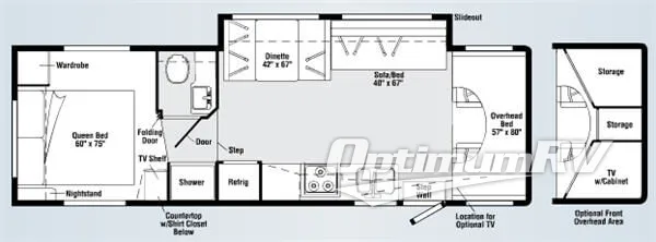 2008 Itasca Impulse 31C RV Floorplan Photo