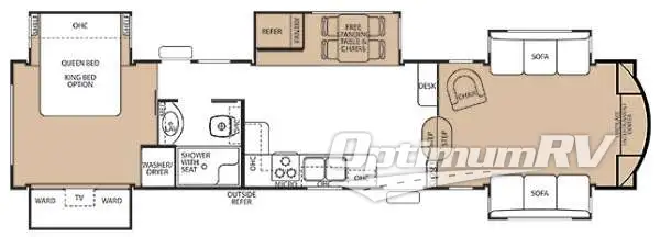 2014 Forest River Cedar Creek 38FL RV Floorplan Photo