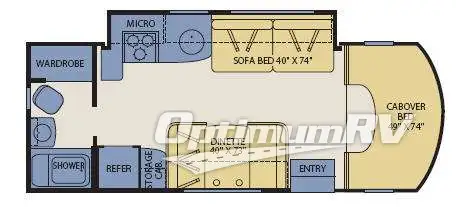 2008 Fleetwood Icon 24A RV Floorplan Photo