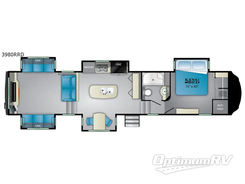 2019 Heartland Bighorn 3980RRD RV Floorplan Photo