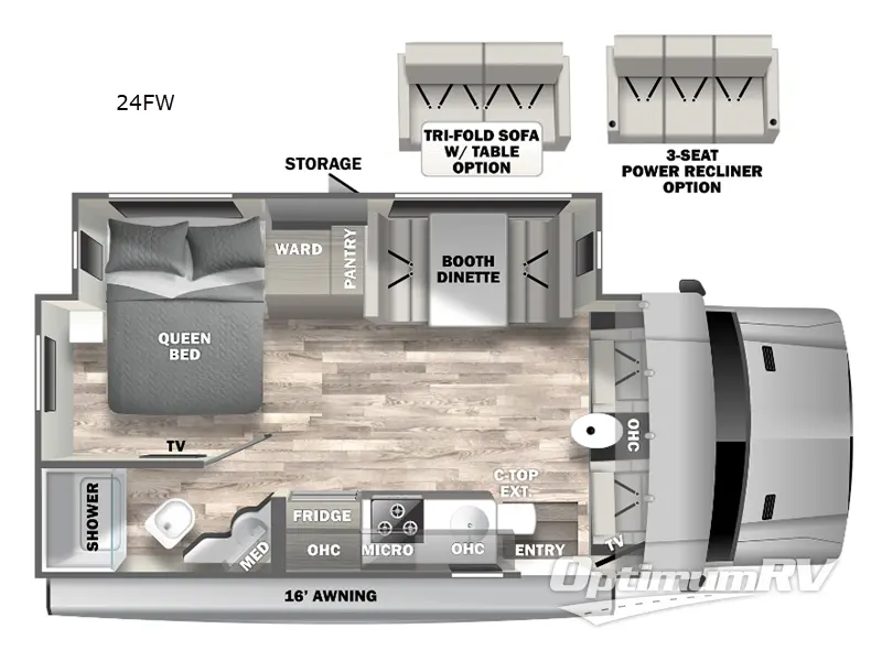 2022 Dynamax isata 3 24FW RV Floorplan Photo