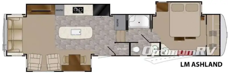 2016 Heartland Landmark 365 ASHLAND RV Floorplan Photo