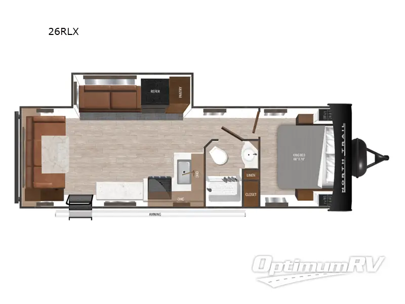 2025 Heartland North Trail 26RLX RV Floorplan Photo