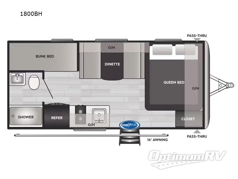 2023 Keystone Springdale Mini 1800BH RV Floorplan Photo