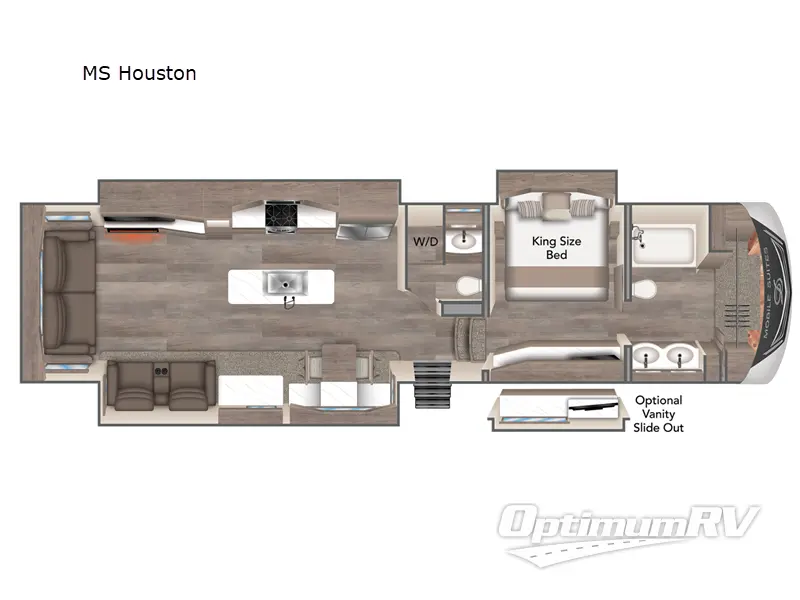 2024 DRV Luxury Suites Mobile Suites MS Houston RV Floorplan Photo