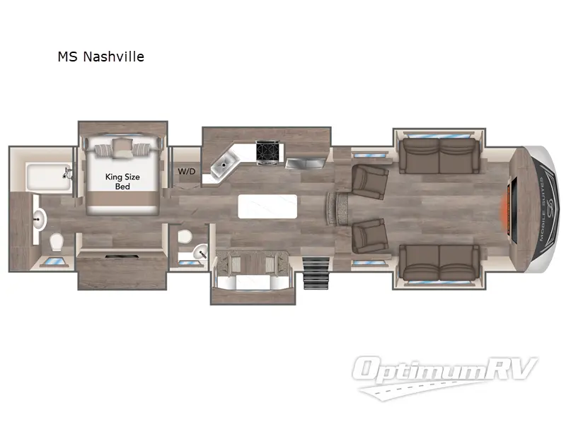 2024 DRV Luxury Suites Mobile Suites MS Nashville RV Floorplan Photo