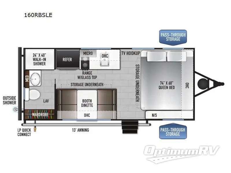 2024 East To West Della Terra LE 160RBSLE RV Floorplan Photo