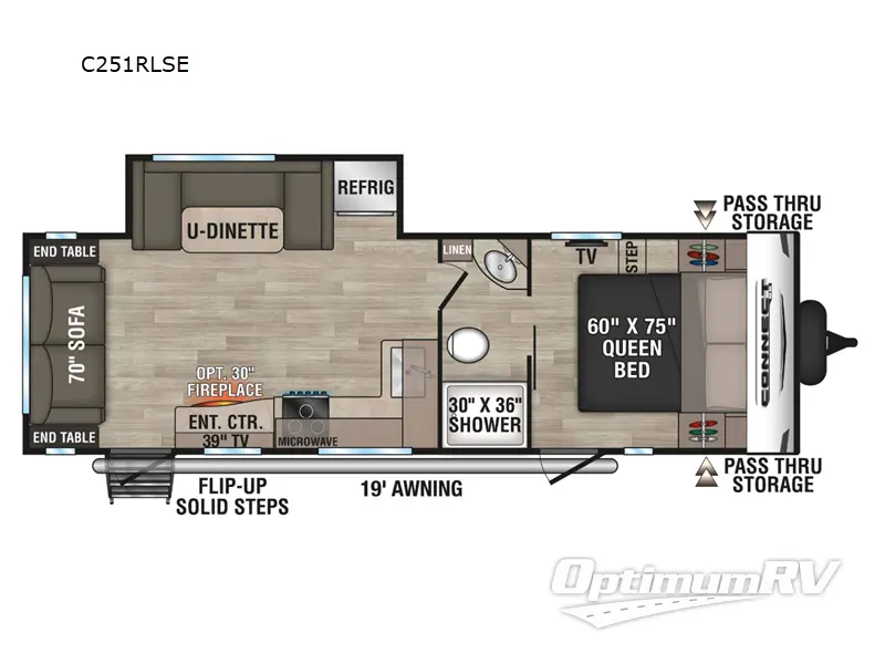 2024 KZ Connect SE C251RLSE RV Floorplan Photo