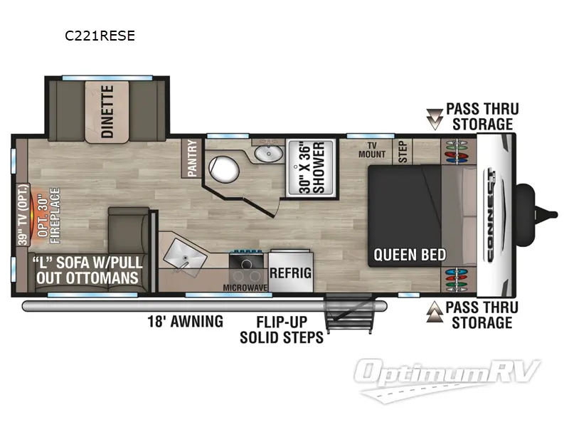 2024 KZ Connect SE C221RESE RV Floorplan Photo