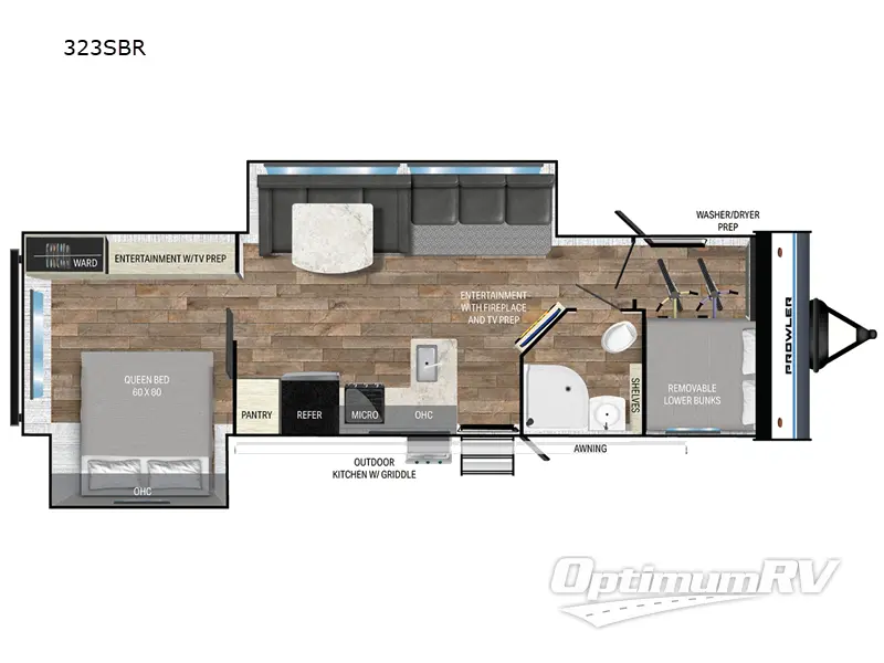 2024 Heartland Prowler 323SBR RV Floorplan Photo