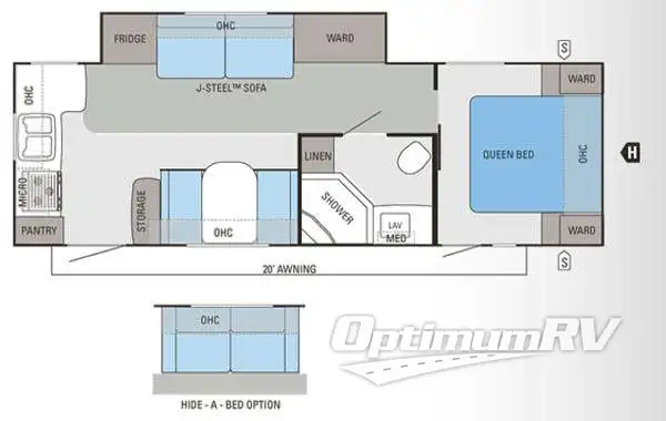 2012 Jayco Eagle Super Lite 266RKS RV Floorplan Photo