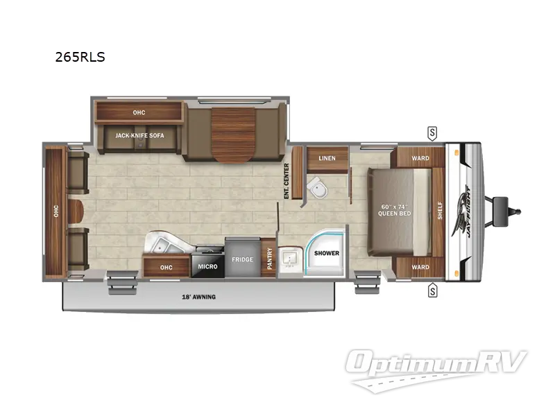 2022 Jayco Jay Flight SLX 8 265RLS RV Floorplan Photo