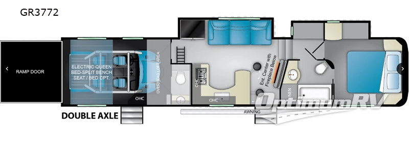 2019 Heartland Gravity GR3772 Floorplan Photo