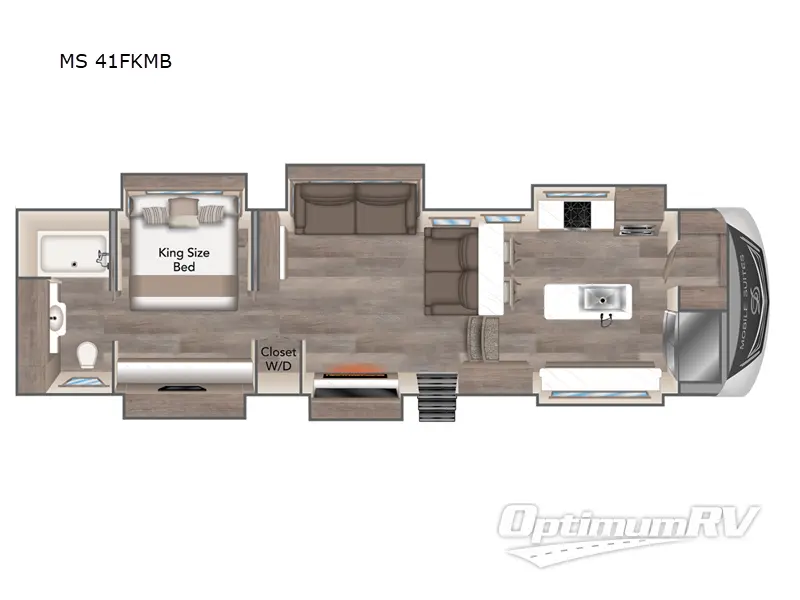 2024 DRV Luxury Suites Mobile Suites MS 41FKMB RV Floorplan Photo