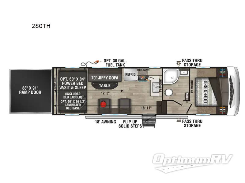 2024 KZ Sportster 280TH RV Floorplan Photo
