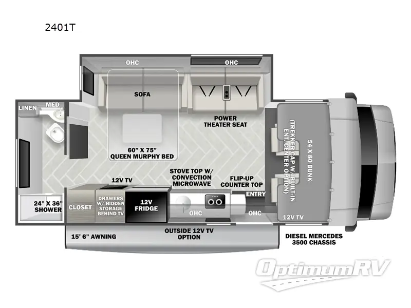 2024 Forest River Forester MBS 2401T RV Floorplan Photo