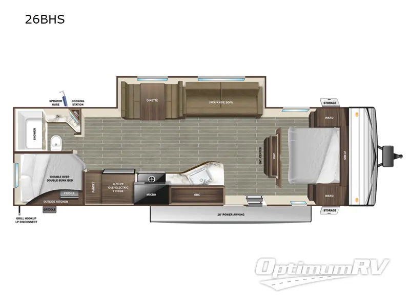 2022 Starcraft Autumn Ridge 26BHS Floorplan Photo