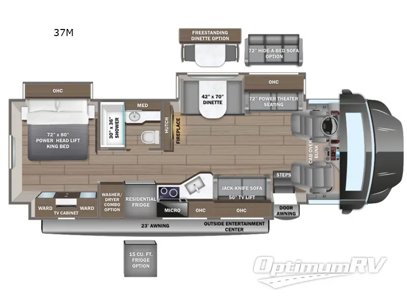 2025 Entegra Accolade 37M RV Floorplan Photo
