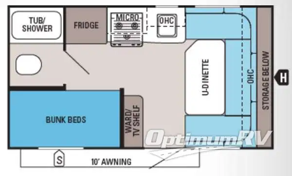 2014 Jayco Jay Feather Ultra Lite 16V Floorplan Photo